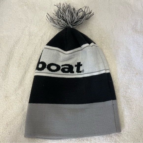 Steamboat Black and Gray Knit Ski Beanie - Picture 7 of 10